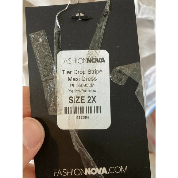 NWT FASHION NOVA Tier Plunged Maxi Dress 2X - Picture 4 of 8